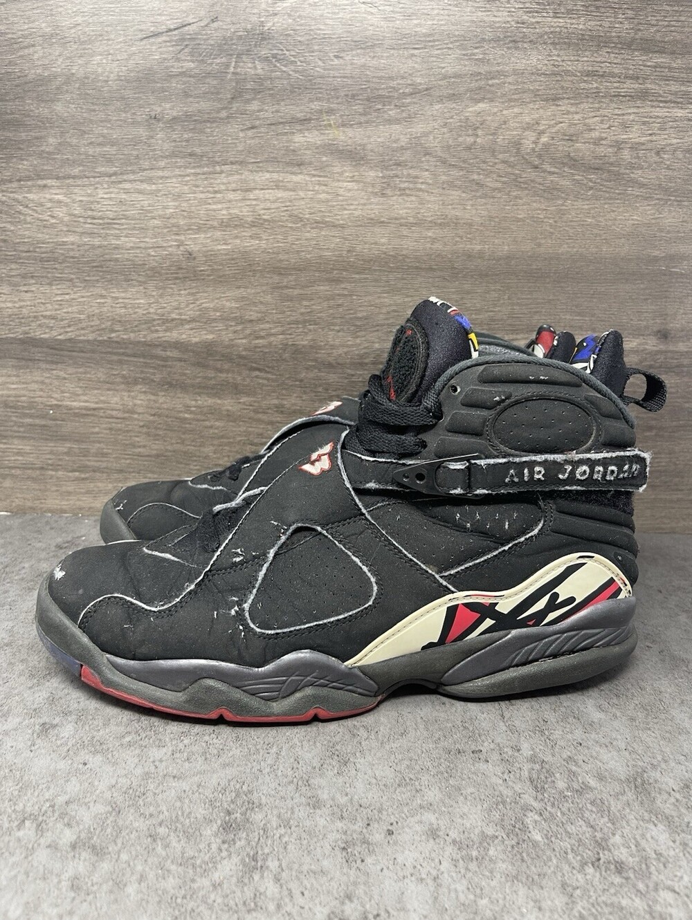Air Jordan 8 Retro Playoffs Size 10 Mens Black True Red White 305381-061